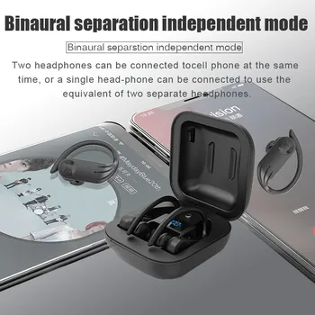 FLUXMOB B1 denoising Slušalke Brezžične Bluetooth 5.0 Slušalke Mini Čepkov s polnjenjem POLJE Šport Slušalke za telefon bluetooth