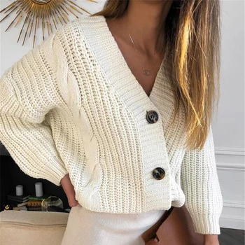 Pletene Proti-vrat pulover ženske 2020 jesen in zimo, dolgo sleeved jopico pleteni pulover