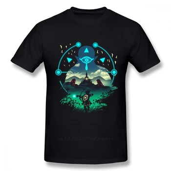 Krog Vratu Poceni The Legend Of Zelda T Shirt Povezavo T-shirt Za Moške Kratke Rokav Plus Velikost Homme T-shirt