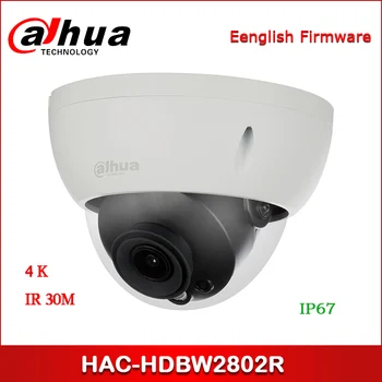 Dahua HAC-HDBW2802R 4K Nočni HDCVI IR Dome Kamera Audio vmesnik CVI/TVI/AHD/CVBS izhod switchable CCTV Kamere
