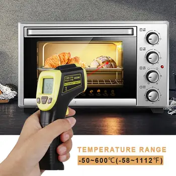 Infrardeči Termometer (Ne za Človeško) Temperatura Pištolo brezkontaktno Digitalni Pyrometer Laserski Termometer 32-104F