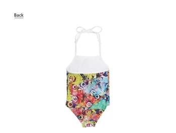 HYCOOL po Meri Kawaii Otroci Kopalke enodelne Pas Plažo Športne Poletne Plaže Plavati Obleke za Dekleta Tiskanje