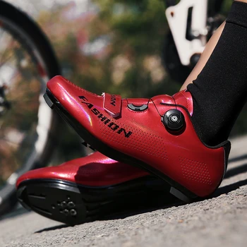 Novi Cestni kolesarski čevlji barva spreminja, Strokovno Gorsko Kolo Dihanje Kolesarske Dirke samozapiralni Ultralahkih Prostem MTB