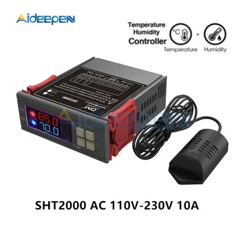 SHT2000 220V Digitalni Termostat Humidistat Vlažnost Temperaturni Regulator Regulator Thermoregulator Higrometer AC 110V-10A, 230V