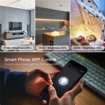 GERMA DIY Smart WiFi Svetlobe LED stikalo za kratke luči Stikalo Smart Life/Tuya APP Remote Control 1/2 Pot Stikalo,ki Deluje z Alexa Echo googlova Domača stran