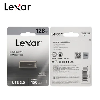 USB 3.0 Lexar M37 USB ključek 32GB 64GB Preberite Hitrosti Do 100mb/s 128GB Kovinski Memory Stick Mini U Disk Pendrive