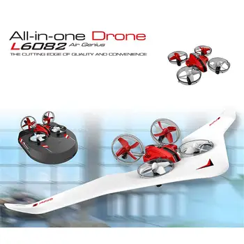 L6082 DIY Vse v Enem Zraka Genij Brnenje 3-Mode S Fiksno Krilo Padalo Odnos Imajo RC Quadcopter RTF Igrače Za otroški In Odrasli