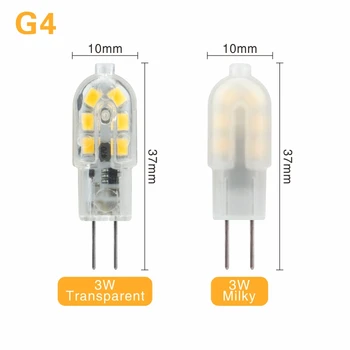 5pcs/veliko G4 G9 LED Svetilka 3W 5W AC 220V DC 12V LED Žarnica SMD2835 Pozornosti Lestenec Visoko Kakovost Razsvetljave Zamenjajte Halogenske Žarnice