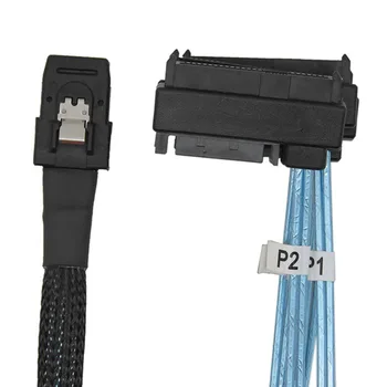 Mini 4 SAS Trdi Diski 36-Pin SFF-8087 do 4 SAS 29-Pin SFF-8482 Kabel Konektorji s 15 Pinski SATA Napajalni Priključek Krmilnik