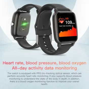 T98 Bluetooth5.0 Telesne Temperature Smartwatch Pedometer Srčni Utrip Korak Spremljanje Pametna Zapestnica