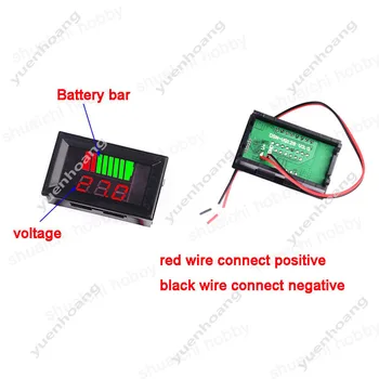 1pc Nepremočljiva 12-84V LiPo Baterije Napetosti Indikator Zmogljivosti LED Zaslon Digitalni Voltmeter Metrov Tester za RC Čoln Avto Orodja