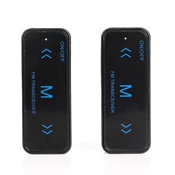 Visoka Kakovost Komplet 2x Mini Walkie Talkie 2-way Radio FM Sprejemnik + 2 Slušalke, USB Polnjenje Prenosnih Slušalk