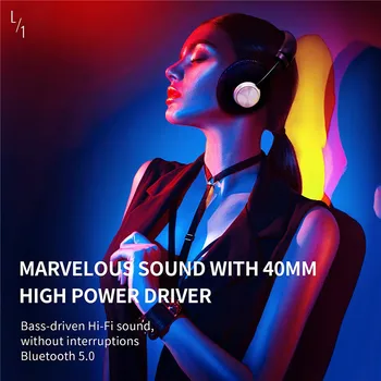 SODO SD-1007 Bluetooth Slušalke Nad Uho Žične Brezžične Slušalke Bluetooth 5.0 Stereo Slušalke z Mikrofon Podpira TF Kartice