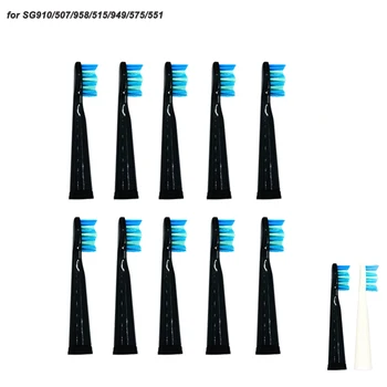 10pcs seago električna zobna ščetka glave Zamenjava Sonic zobna ščetka za Nego 899 Set (10 glav) za SG910/507/958/515/949/575/551
