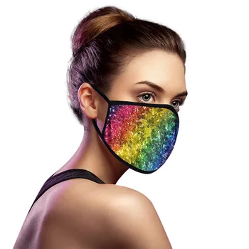 5pcs Sequins Moda za Večkratno uporabo Obraz, Usta Kritje Masques Windproof Usta-žarilna Maschere Skp 207