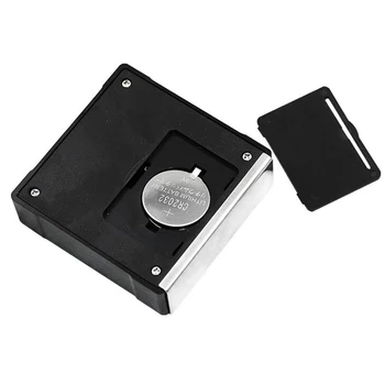 Črna Mini 360-Stopinjski Digitalni Inclinometer Elektronski Pobočju Ravni Merilnikom. Magnetni Osnove Orodja Za Merjenje Magnetnih Kota Vladar