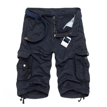 Hot-prodaja moški poletje frock Prikrivanje hlače multi-žep bombaž capris