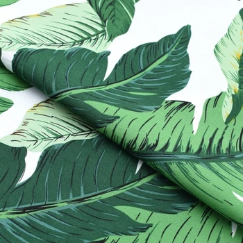 Zelena banana listov barvilo, ki se raztezajo saten plišastih bombažne tkanine za obleko tissus au meter DIY poceni materiali tecido mozaik telas tissu