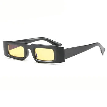 Letnik Majhen Pravokotnik sončna Očala Ženske Modni Pisane Očala Moški Trendi Steampunk sončna Očala Majhne Punk Odtenki UV400