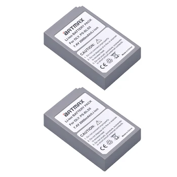 Batmax 2PCS PS-bls5 BLS-5 BLS5 BLS 5 BLS-50 Baterija +Digitalni Polnilnik za Olympus OM-D E-M10, PEN E-PL2, E-PL5, E-PL6,