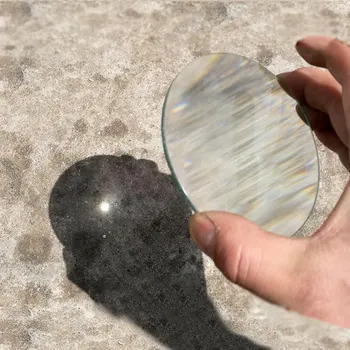 Prozornega Stekla Namizje Lupo DIY Projektorja Zamenjajte Objektiv Optika Izobraževanje Dvojno Konveksna Leča Biconvex Objektiv Prenosni Loupe Objektiv 1
