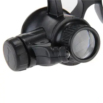10-25X Mogočni Zlatar Watchmaker Povečevalna Očala Povečevalna Glavo Očala Povečevalna Stekla LED Luči Popravila Presbyopia