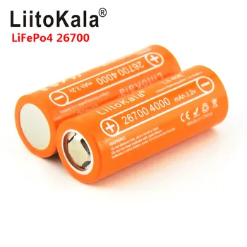 LiitoKala Lii-40E 3.2 V 26700 za ponovno polnjenje LiFePO4 baterija 4000 mah litij-celico za 24V e-kolo moč HID sončne svetlobe 26650