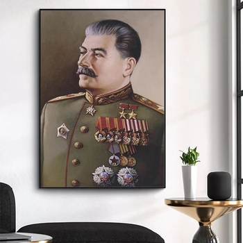 Joseph Stalin Portret HD Wall Art Fotografij, Platno Slikarstvo Plakatov in Fotografij Skandinavskih za dnevno Sobo Cuadros Doma Dekor