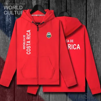Costa Rica ro s koncesijo, kostarike Tico mens fleeces hoodies zimska jakna moške jakne in plašč oblačila, casual narod, država trenirko