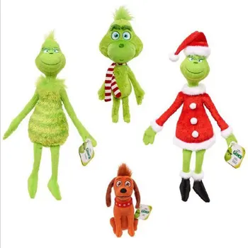 Božič Geek Grinch Plišastih Igrač Zelena Srčkan Grinch Polnjene Lutka Za Otroke Božična Darila