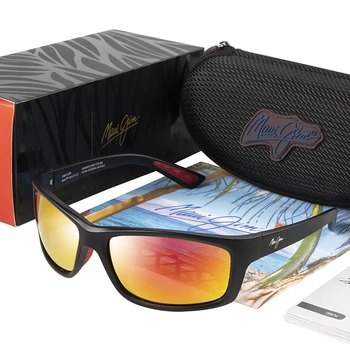 Kvadratni Polarizirana Sončna Očala Maui Jim Letnik Vožnjo Sončna Očala Kanaio Obali Blagovne Znamke Sončna Očala Šport Moških Očala Moški Oculos