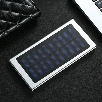Sončna energija Banke 30000mah 2 USB Zunanje Baterije LED Prenosni Powerbank Mobilni Telefon Solarni Polnilec za pametni telefon