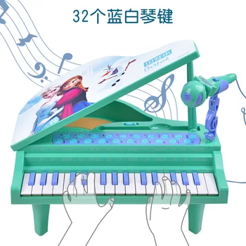 Disney Zamrznjene princesa Mini Večfunkcijsko Elektronski Klavir Igrača Prenosni Igrače in Glasbila, glasbene igrače, z original škatlo