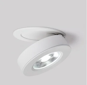 3W5W/7W/10W/12W slim LED vgrajeni stropa navzdol lučka,Zložljivi in 360 stopinj vrtljiv zgrajena v COB Spot luči Vgradni Downlight