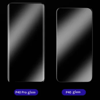 ROFI Stekla Film za Huawei P40 P40 Pro Polno Zajetje Zaščitnik Zaslon HD Pregleden Ultra Slim 9H Kaljeno Steklo Ukrivljen Zaslon