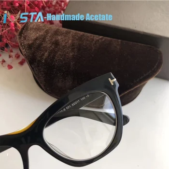 IVSTA Vrh Kakovosti TF5559 Optičnih Očal Okvir Ženske, Ročno izdelan Acetatni Luksuzne blagovne Znamke Oblikovalec Recept Leče Kratkovidnost za Vid