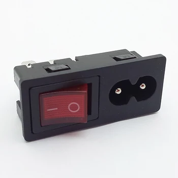 50pcs Moč Rocker Switch & Vtičnice Priključek, Stikalo s 3 Pin 4 Pin, Panel Mount napajalniki