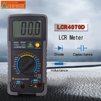 LC Meter Induktivnost, Kapacitivnost Tester Niz Sonde Onesnaženost Tester 200pF-20mF Kondenzatorji 200µH-200H Inductances Podatkov DRŽITE