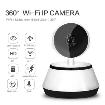 1080P HD IP Kamera Brezžična nadzorna Kamera Night Vision dvosmerno Glasovno 2,4 Ghz Wifi Notranja Smart Home Security Baby Monitor