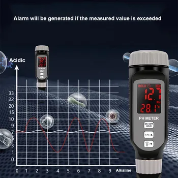 JIANSU Strokovno Pero Tip PH Meter Prenosni PH Tester Kakovost Vode Acidometer za Akvarij Acidimeter vode, PH kislost meter