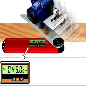 360-stopinjski digitalni merilnikom. Elektronski Digitalni Prikaz Ravni inclinometer Aluminij zlitine Lesnoobdelovalnih kota merilnikom.