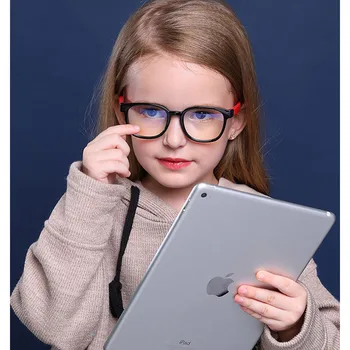 Kvadratni Anti-Ray Očala Modro Blok Eyeglass Okvir Računalniške Igre Očala Očala Otroci Fantje Dekleta Modra Svetloba Blokiranje Očala