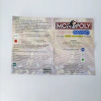 Hasbro Monopol Igranje družabne Igre, Namizni Šah Stranka Družino Strategije Igre Express Casino za Visoke Stave Življenje