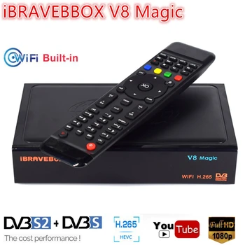 IBRAVEBOX V8 Čarobno Satelitski Sprejemnik 1080P HD Digital H. 265 DVB S/S2 Vgrajen WIFI Sprejemnik TV Sprejemnik