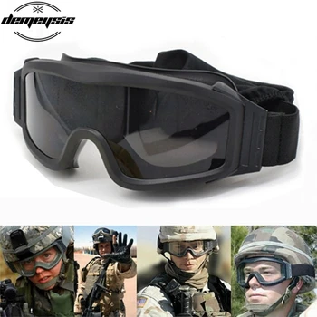 Vroče Prodajo 3 Objektiv Vojske Profil Očala Vojaško Taktično Očala Očala Zaščito Za Wargame Motorno Kolo