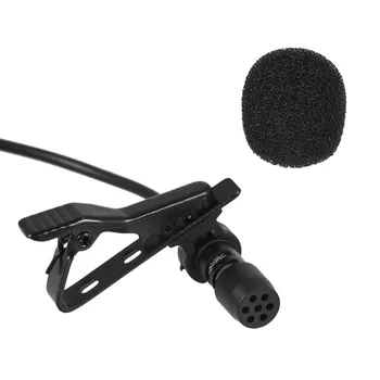 Smarcent 1.45 m Mini Prenosni Mikrofon Kondenzatorski Clip-on River Lavalier Mikrofon Žično Mikrofo/Microfon za Telefon za Prenosnik
