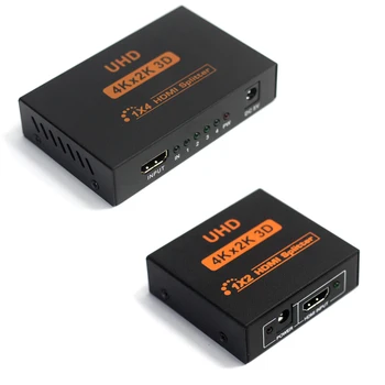 AIXXCO 4k HDMI je združljiv Splitter Full HD 1080p Video, HDMI je združljiv Stikalo Preklopnik 1X2 1X4 Split 1: 2 Za HDTV DVD