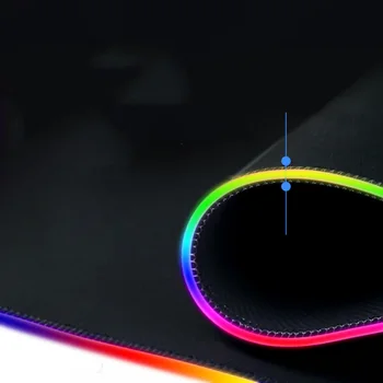 Vroče Prodaje RGB LED Žareče Gaming Mouse Pad Osvetljena Tipkovnica nedrsečo Mat Odejo
