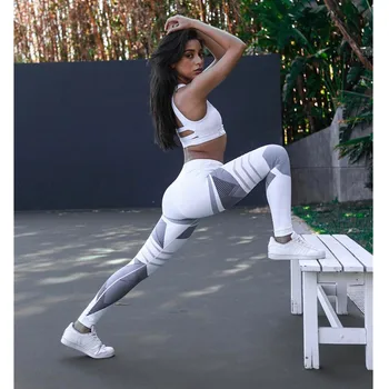 Vroče 2018 Ženske 3D Tiskanje Dokolenke Fitnes Pustolovščina Čas Mozaik Debele Legging Visoko Elastična Vaja Dokolenke Športne Hlače