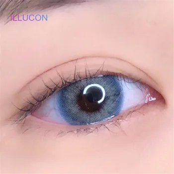 ILLUCON 2pcs/ Par Barvne Kontaktne Leče za Oči Barve Kozmetični Mačka Oči Mehko Imenik Objektiv Serije Eyra